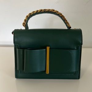 Charles & Keith Green Crossbody/top handle purse vegan leather